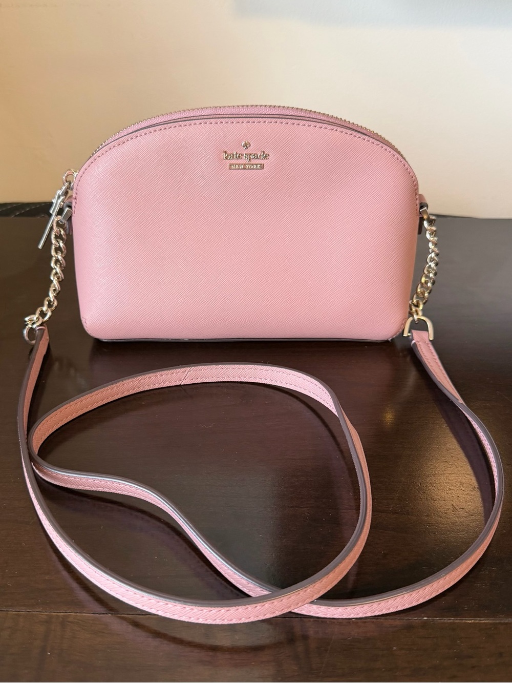 kate spade Pink Saffiano Leather Crossbody Bag